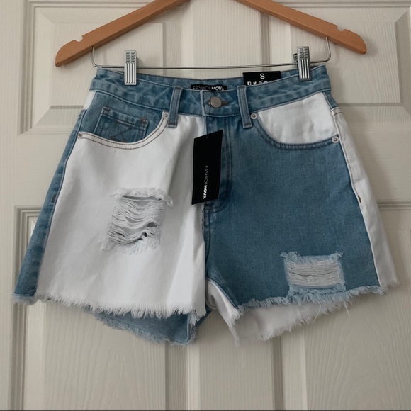 Fashion Nova Pants - Denim Two Colored Shorts